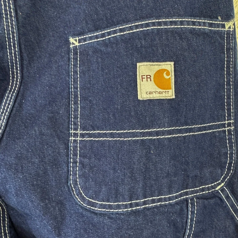 Carhartt FR Flame Resistant Carpenter Jeans Mens 36x36 Blue Denim